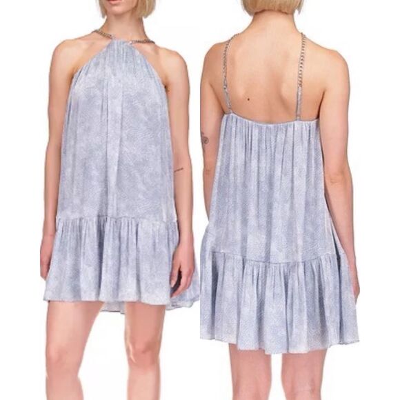 Michael Kors Dresses & Skirts - Michael Kors NWT Iridescent Petal Mini Dress Chambray Large